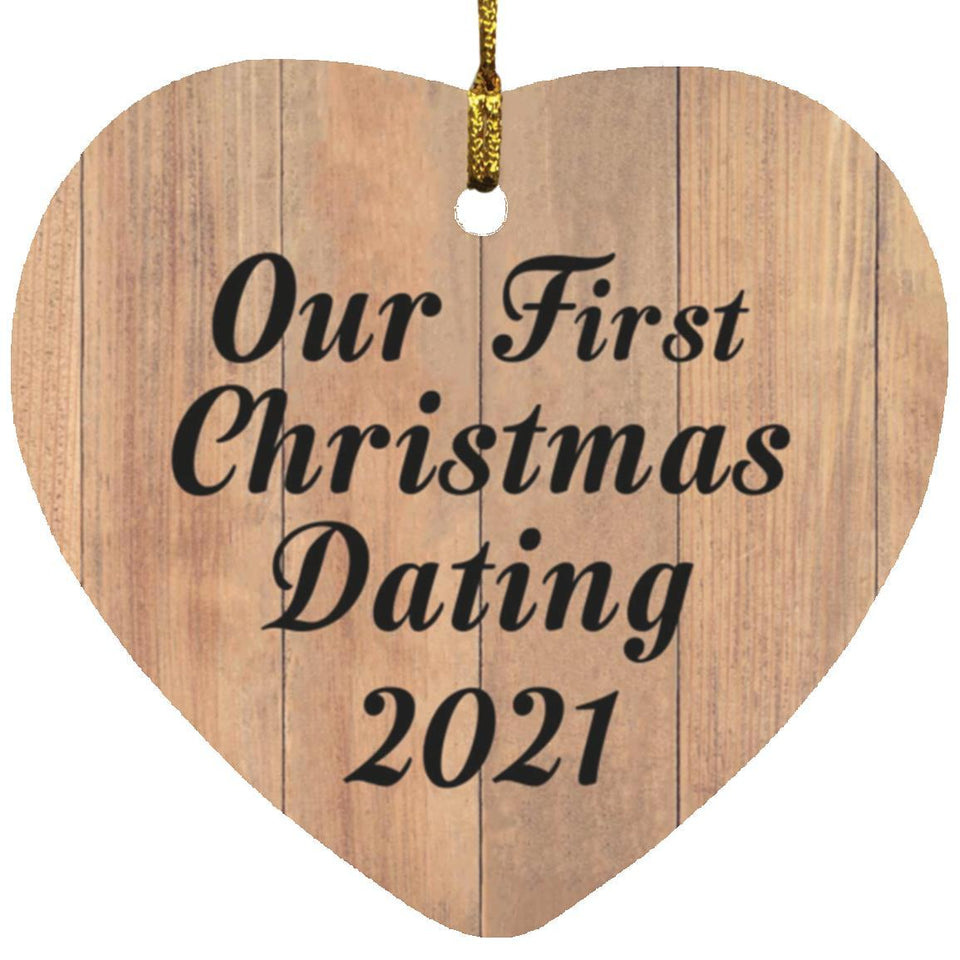 Our First Christmas Dating 2021 - Heart Ornament C