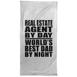 Real Estate Agent By Day World's Best Dad By Night - Hand Towel