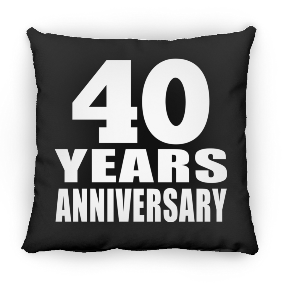 40th Anniversary 40 Years - Throw Pillow Black