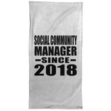 Social Community Manager Since 2018 - Hand Towel