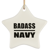 Badass Navy - Star Ornament