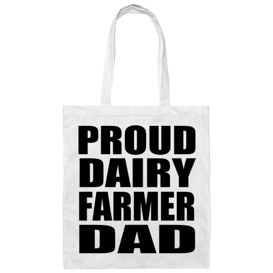 Proud Dairy Farmer Dad - Tote Bag White