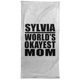 Sylvia World's Okayest Mom - Hand Towel