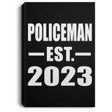 Policeman Established EST. 2023 - Canvas Portrait