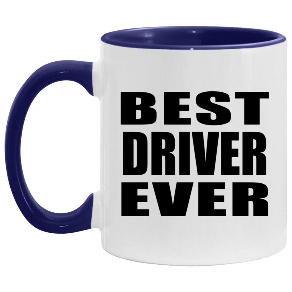 Best Driver Ever - 11oz Accent Mug Purple