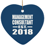 Management Consultant Established EST. 2018 - Heart Ornament