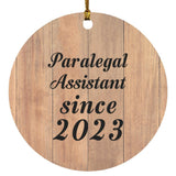 Paralegal Assistant Since 2023 - Circle Ornament C