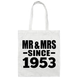 71st Anniversary Mr & Mrs Since 1953 - Tote Bag White