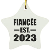 Fiancee Established EST. 2023 - Star Ornament