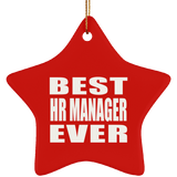Best HR Manager Ever - Star Ornament