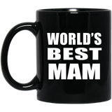 World's Best Mam - 11 Oz Coffee Mug Black