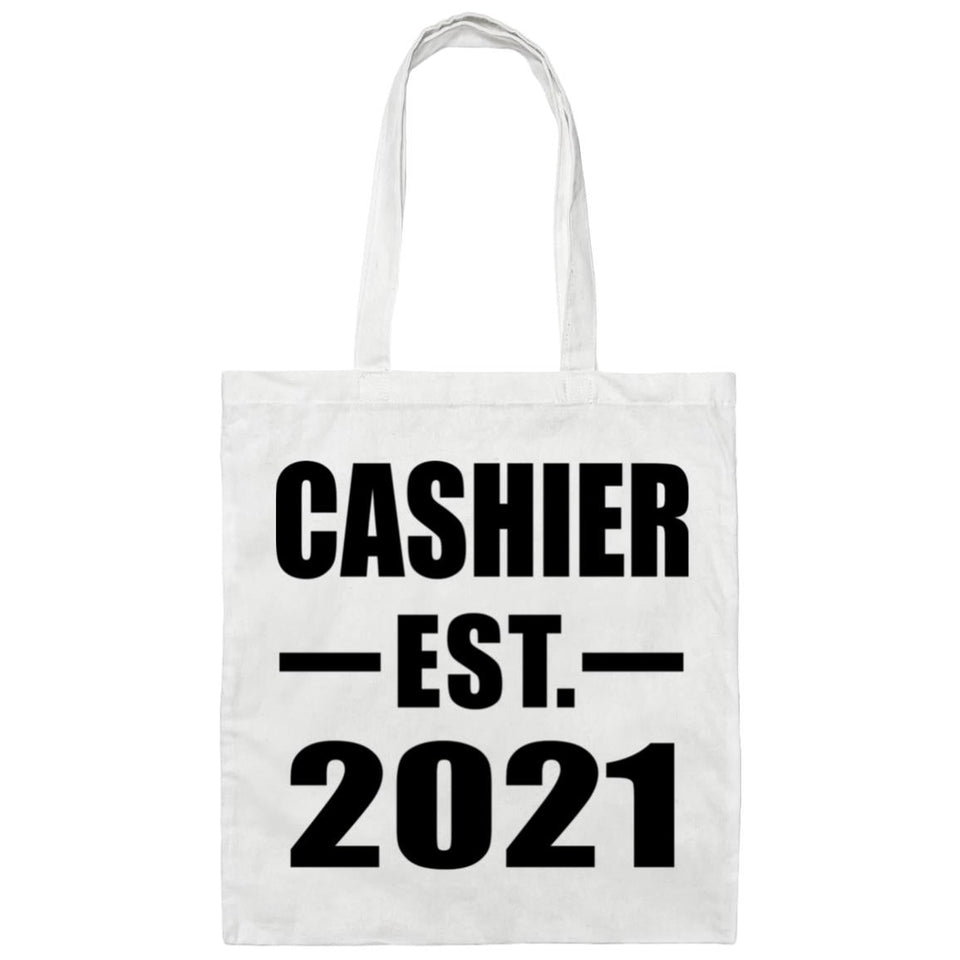 Cashier Established EST. 2021 - Tote Bag White