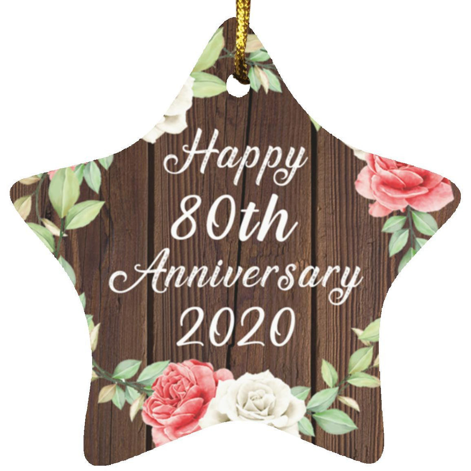 Happy 80th Anniversary 2020 - Star Ornament A