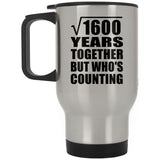 40th Anniversary Square Root of 1600 Years Who's Counting - Silver Travel Mug