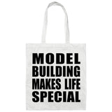 Model Building Makes Life Special - Tote Bag White