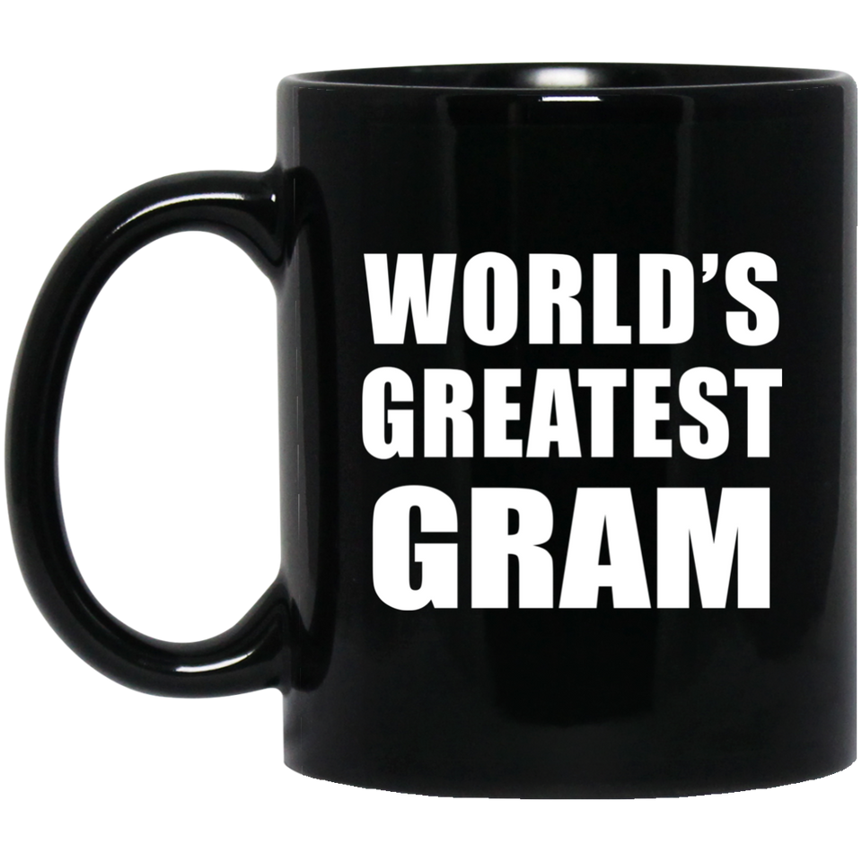 World's Greatest Gram - 11 Oz Coffee Mug Black
