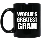 World's Greatest Gram - 11 Oz Coffee Mug Black