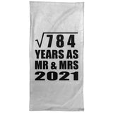 28th Anniversary Square Root of 784 Years As Mr & Mrs 2021 - Hand Towel