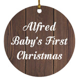 Alfred Baby's First Christmas - Circle Ornament D