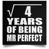 2nd Anniversary Square Root of 4 Years of Mr Perfect - Poster Square