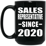 Sales Representative Since 2020 - 15oz Coffee Mug Black