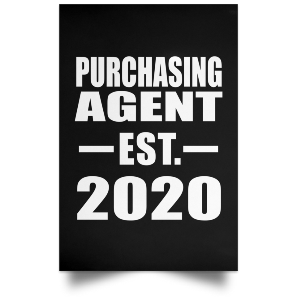 Purchasing Agent Established EST. 2020 - Poster Portrait