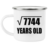 88th Birthday Square Root of 7744 Years Old - 12oz Camping Mug