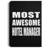 Most Awesome Hotel Manager - Canvas Portrait
