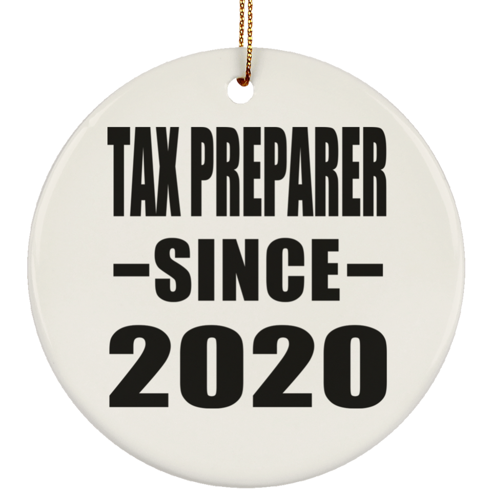 Tax Preparer Since 2020 - Circle Ornament