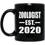 Zoologist Established EST. 2020 - 11oz Coffee Mug Black