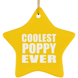 Coolest Poppy Ever - Star Ornament
