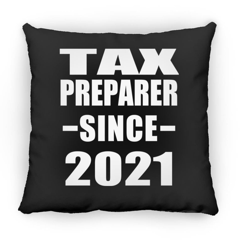 Tax Preparer Since 2021 - Throw Pillow Black