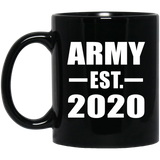 Army Established EST. 2020 - 11oz Coffee Mug Black