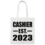 Cashier Established EST. 2023 - Tote Bag White