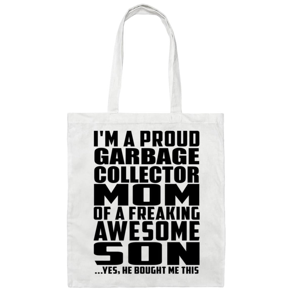 Proud Garbage Collector Mom Of Awesome Son - Tote Bag White