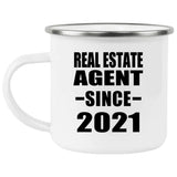 Real Estate Agent Since 2021 - 12oz Camping Mug