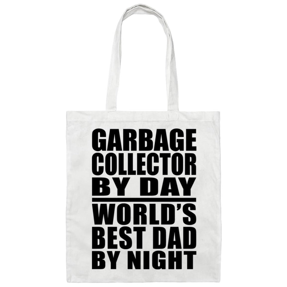 Garbage Collector By Day World's Best Dad By Night - Tote Bag White
