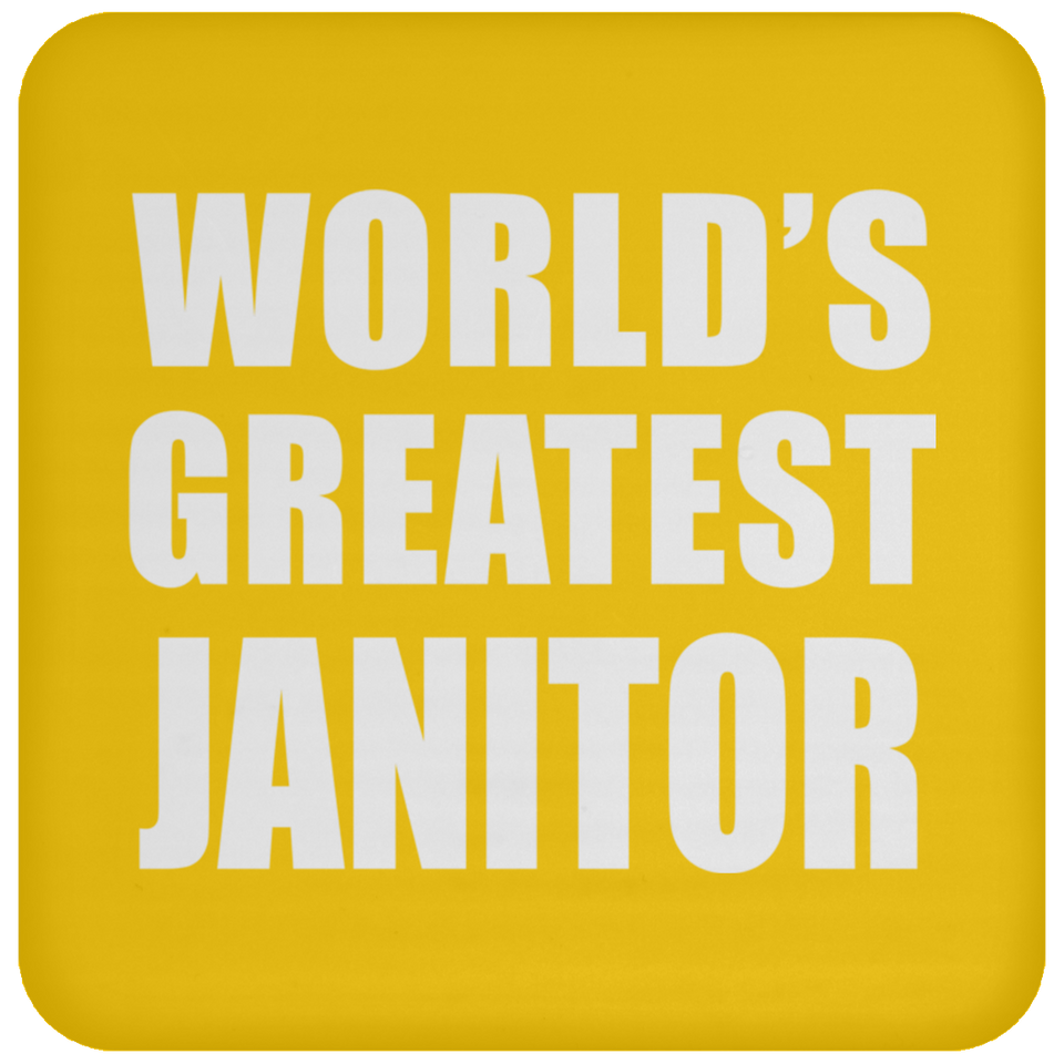 World's Greatest Janitor - Drink Coaster