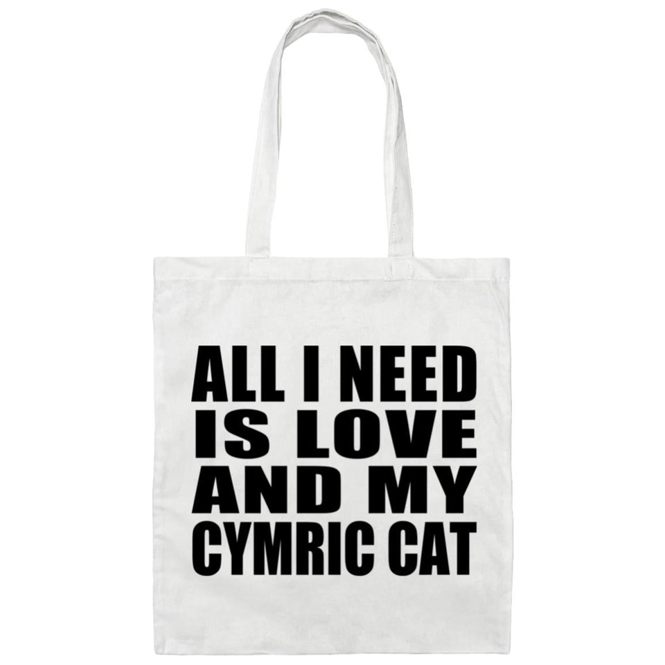 All I Need Is Love And My Cymric Cat - Tote Bag White