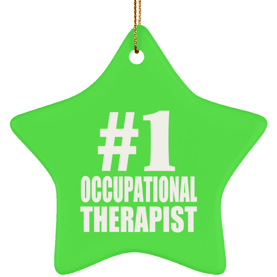 Number One #1 Occupational Therapist - Star Ornament
