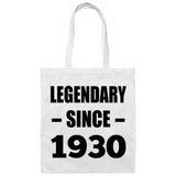 94th Birthday Legendary Since 1930 - Tote Bag White