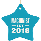 Machinist Established EST. 2018 - Star Ornament