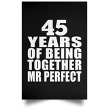45th Anniversary 45 Years Of Being Mr Perfect - Poster Portrait
