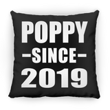 Poppy Since 2019 - Throw Pillow Black
