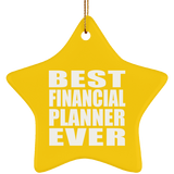 Best Financial Planner Ever - Star Ornament