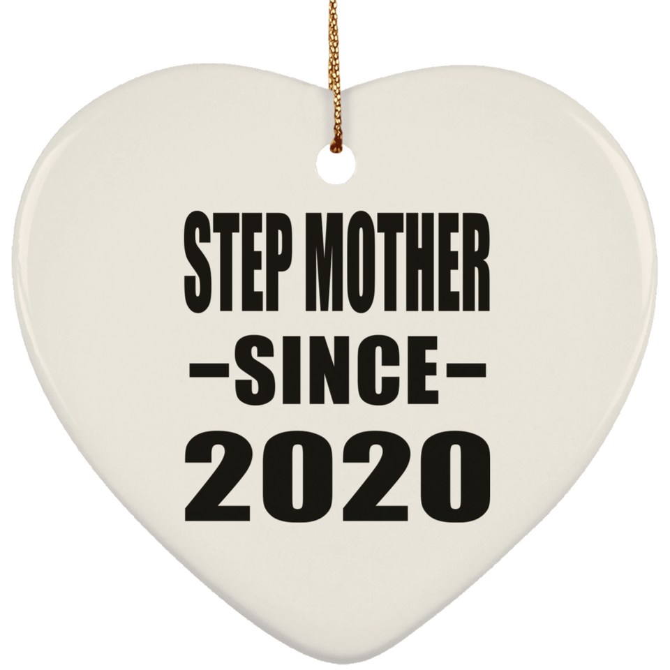 Step Mother Since 2020 - Heart Ornament