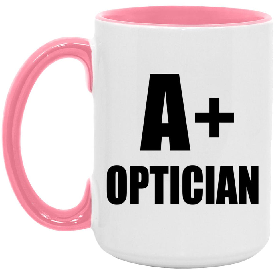 A+ Optician - 15oz Accent Mug Pink