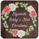 Elizabeth Baby's First Christmas - Drink Coaster A