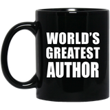 World's Greatest Author - 11 Oz Coffee Mug Black