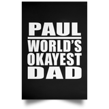 Paul World's Okayest Dad - Poster Portrait